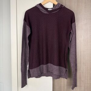 Smartwool Purple Shadow Pine Hoodie Sweater Size Small